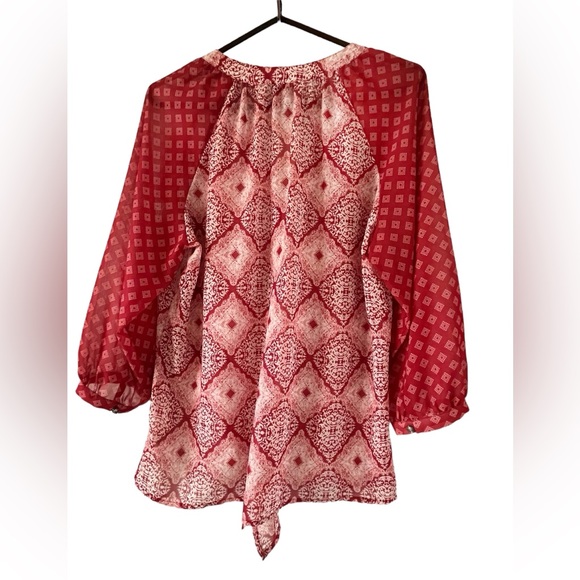 KUT From the Kloth Red Women’s Top Blouse Sz L - Picture 6 of 11